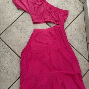 Chic Fuchsia A-Line Skirt